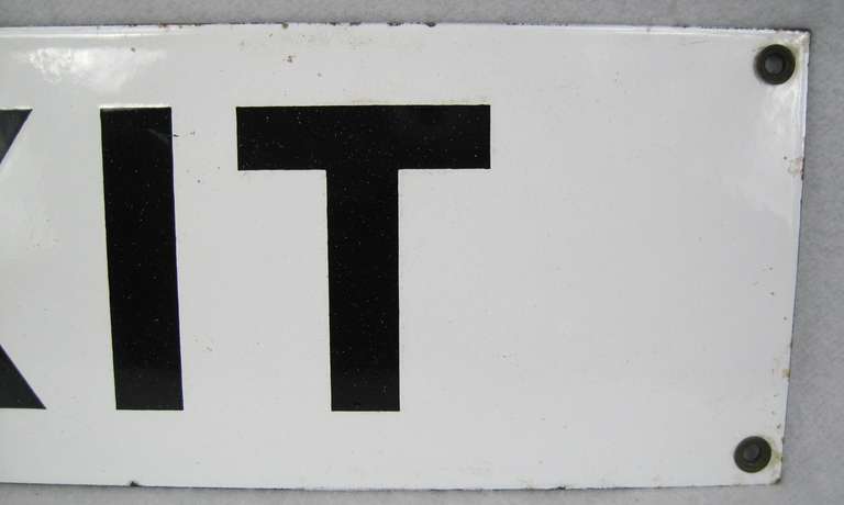 1940's Porcelain "EXIT" Sign - Image 3
