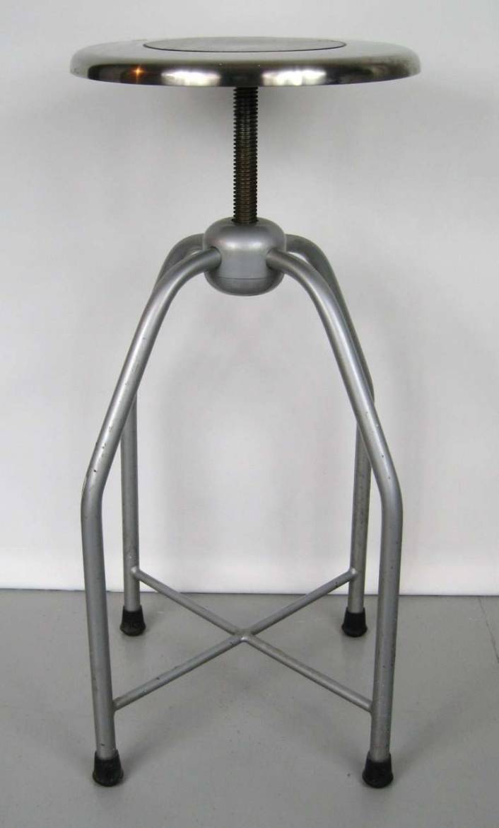 1940's Metal Medical Stool - Image 2