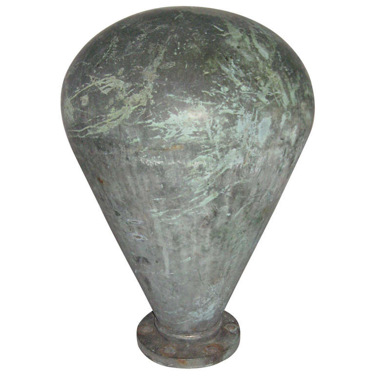 Copper Antique Ship Moorring Bollard early 20th Century